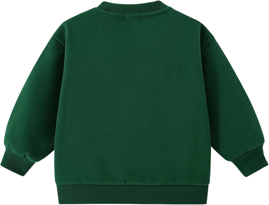 Toddler Sweatshirt Baby Boys Girls Crew Neck Fleece Pullover Shirts