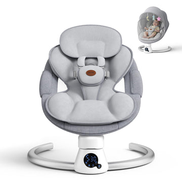 Electric Baby Swings for Infants, Baby Swing, Electric Baby Swing with Exclusive APP Function, 2 Adjustable Backrest