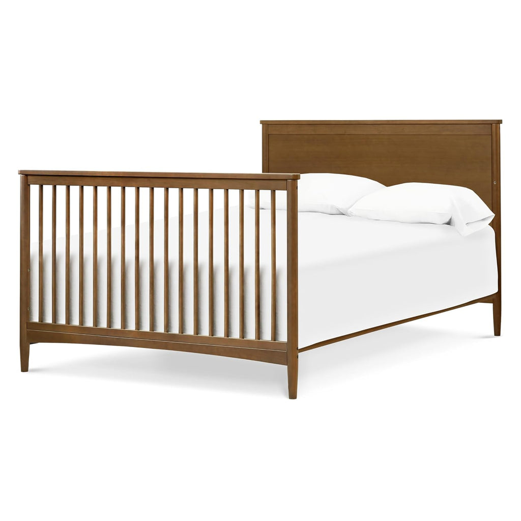 Frem 4-in-1 Convertible Crib in Walnut, GREENGUARD Gold Certified | Converts to Toddler Bed & Daybed & Full-Size Bed