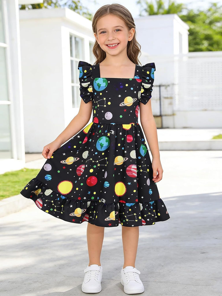 Dresses Summer Floral Tie Back Casual Dress