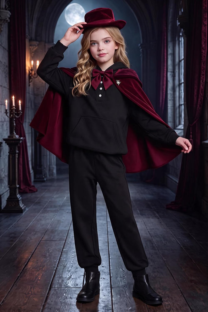 Girls 2 Piece Outfits Button Down Hoodie Sweatpants Sweatsuits Set