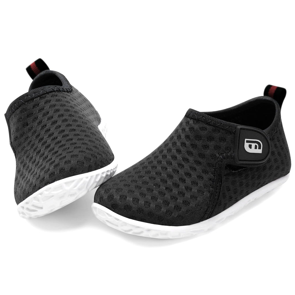 Boys Girls Barefoot Swim Water Shoes Beach Walking Sandals Athletic Sneakers Black Infant