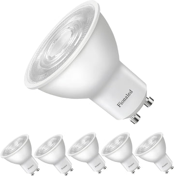 GU10 LED Bulbs, 50W Halogen Replacement, 3000-Kelvin Soft Warm White,Not Dimmable, 38° 2 Prong MR16 LED Spotlighting