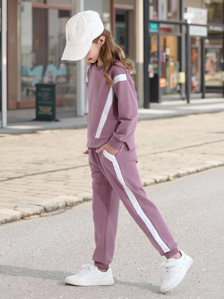 Girl Clothes 2 Piece Outfits Sweatsuit Fashion Sweatshirt Pants Set