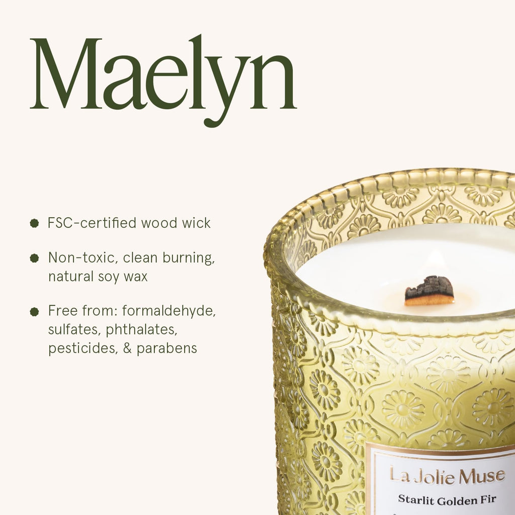 Starlit Fir Pine Scented Candles, 19 oz Natural Soy