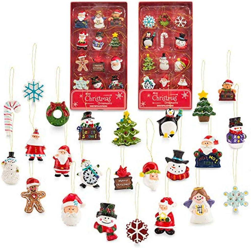 Petite Treasures 12-Piece Miniature Ornaments Set, 2 Pack - Set of 2