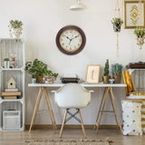 Bernhard Products Vintage Wall Clock Silent Non Ticking