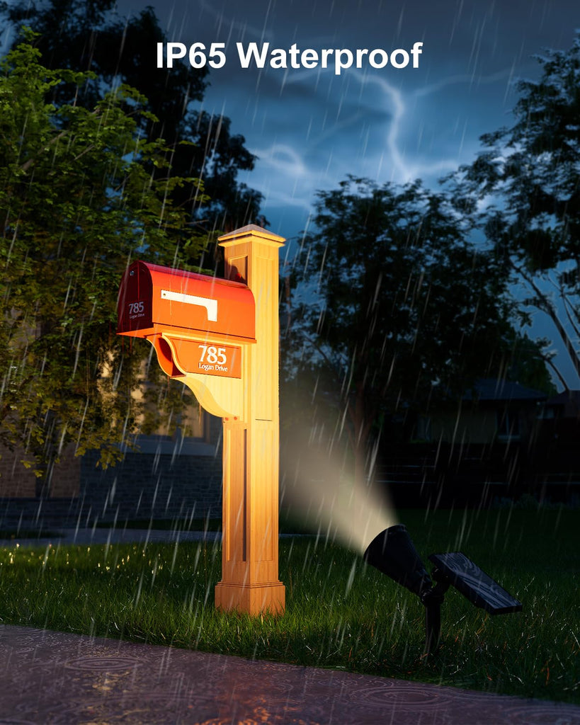 6 Pack Solar Spot Lights Outdoor Warm White LED Waterproof Landscape