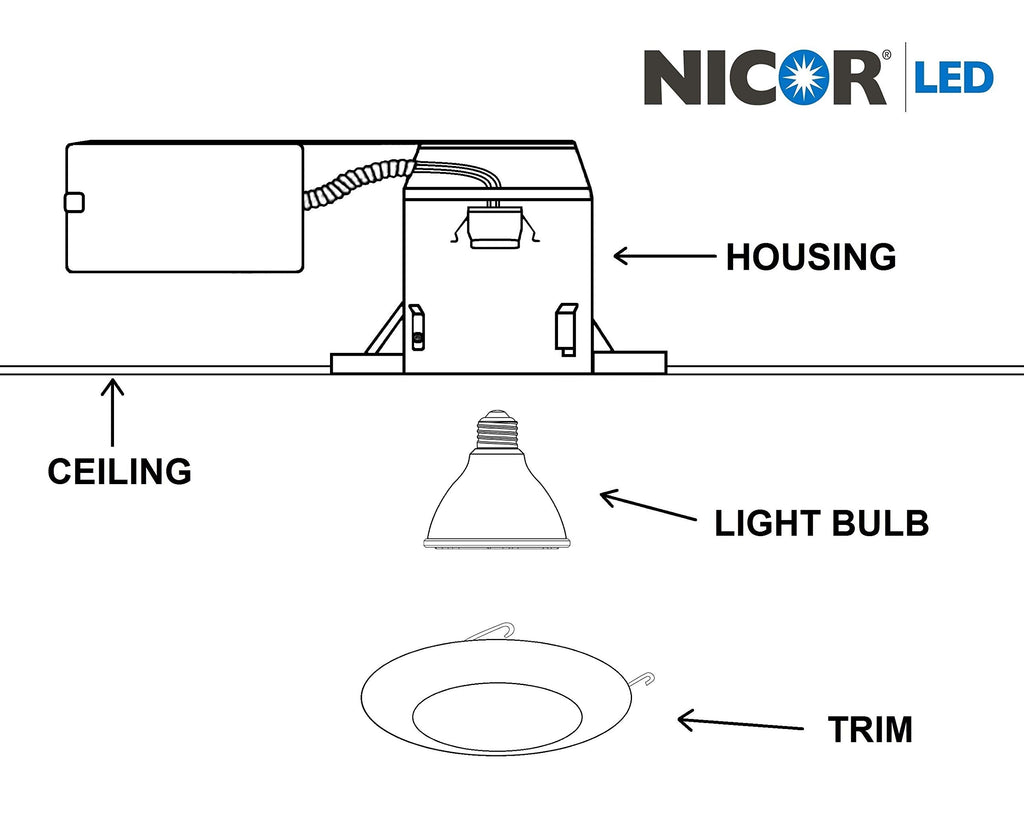 6 inch Nickel Recessed Shower Trim with Albalite Lens (17505NK)