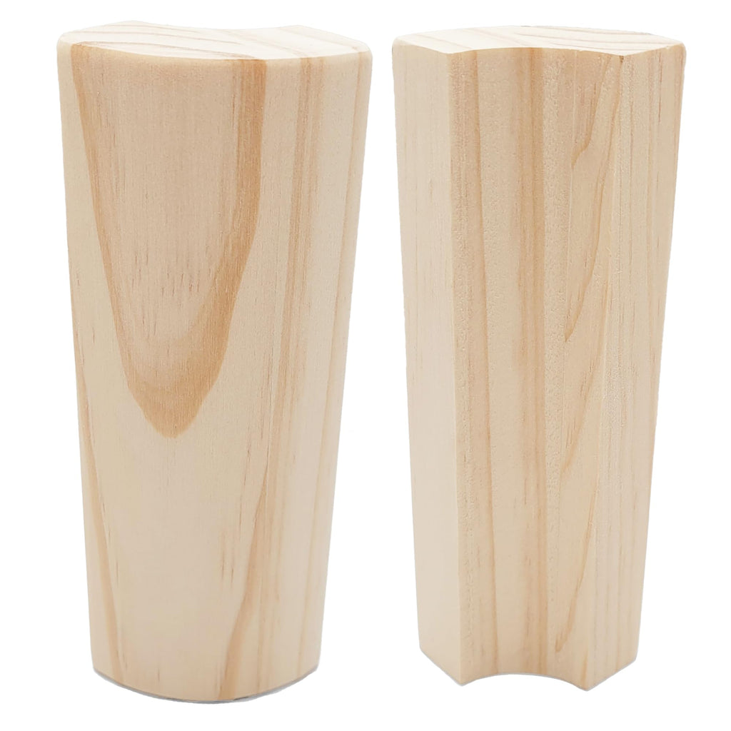 5.5" x 3/4" Rounded Outside Bullnose Corner Baseboard Molding and Trim Block. Pine. Fits Standard 3/4" Rounded