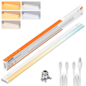 Linkable Under Cabinet Lights Hardwired Plug-in, Wired Led Under Cabinet Lighting with 5 CCT & Dimmable, Under