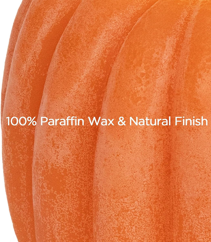 Fall Decorations - Flickering Flameless Wax Pumpkin LED Candle