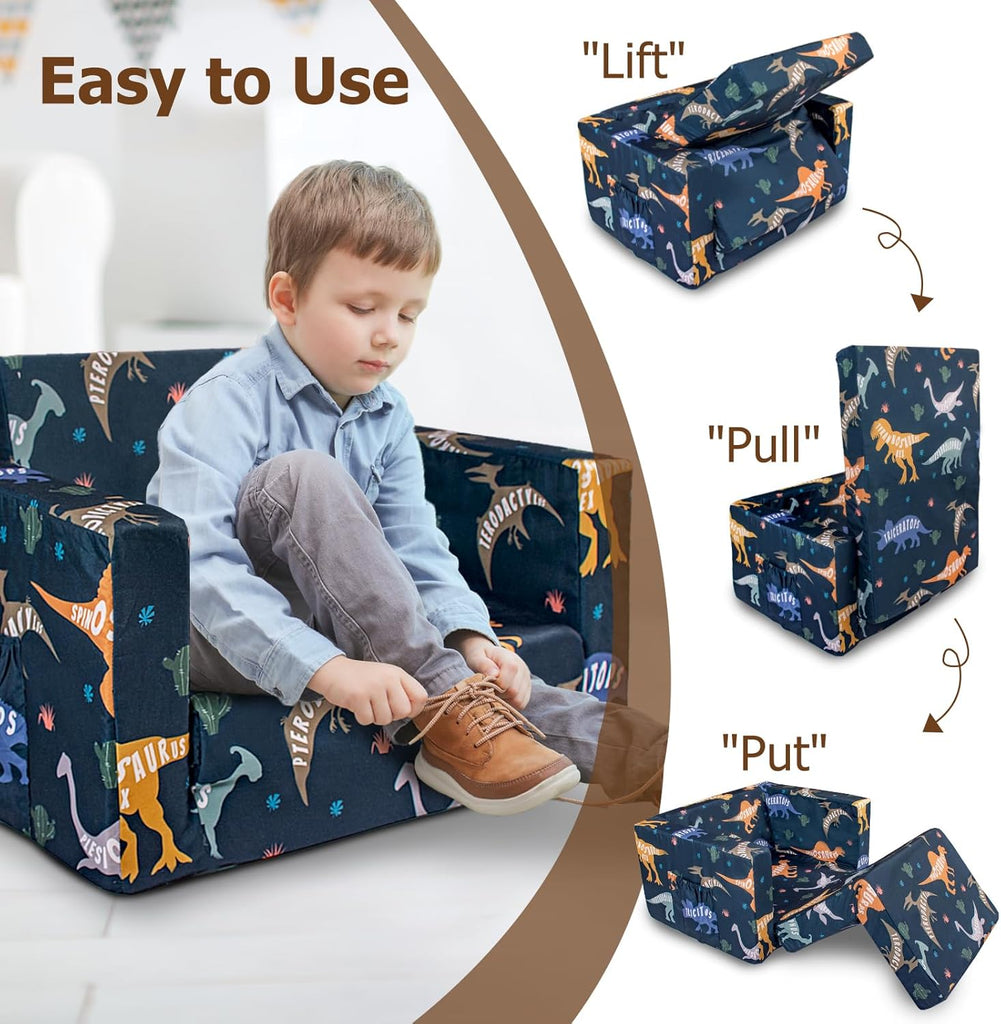 Kids Couch, in-1 Kids Fold Out Couch