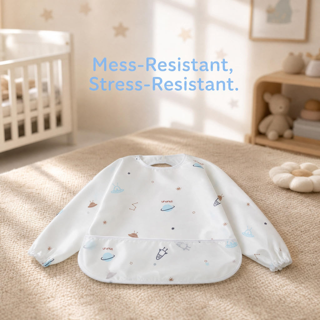 Dimsum Long Sleeve Bib for Baby Infant Toddler 6-36 Months