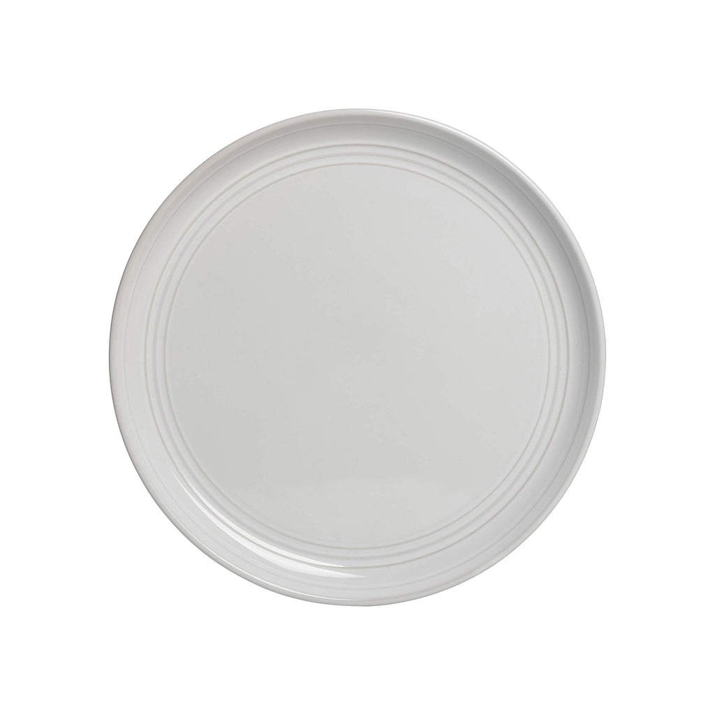 Double Line 16 Piece Dinnerware Set, White