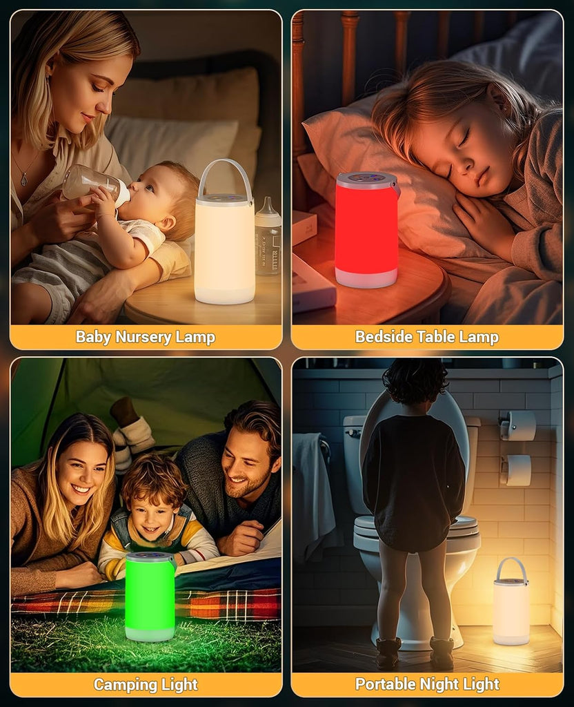 Rechargeable Bedside Night Light, Dimmable Touch Lamp Nursery