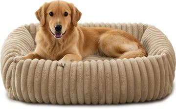 Dog Bed Medium Size Dog, Washable Orthopedic Pet Bed with Removable Cover, Rectangle Soft Calming Sleeping Puppy Bed