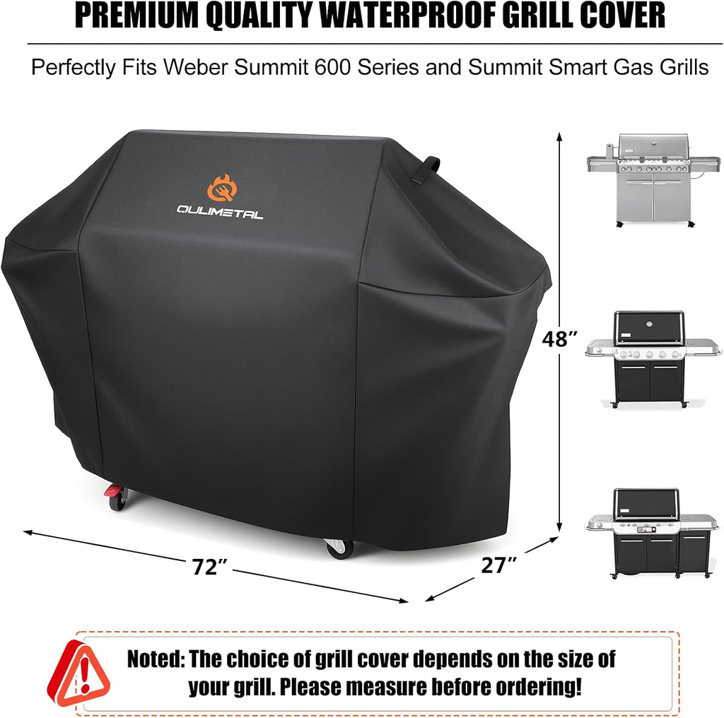 72 inch BBQ Grill Cover | 600D Waterproof Cover for Large Outdoor Gas,Compatible with