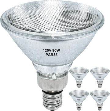 Par38 Halogen Bulb 90W 120V,Halogen Flood Light Bulb 4Pcs