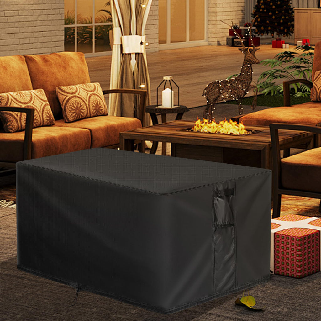 Outdoor Fire Pit Cover Rectangular Waterproof-44x34x14in