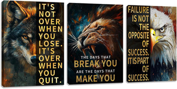3 Panel Print Canvas Wall Art Motivational Office Wall Decor Painting Inspirational Posters Modern Inspiring Artwork