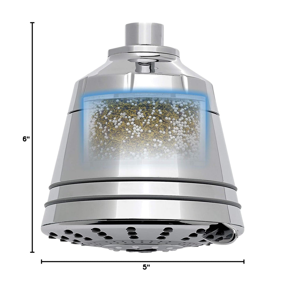 Showers Pure 7-Setting Filtered 1.75GPM Showerhead in Brushed Nickel (AE7E-BN-R)