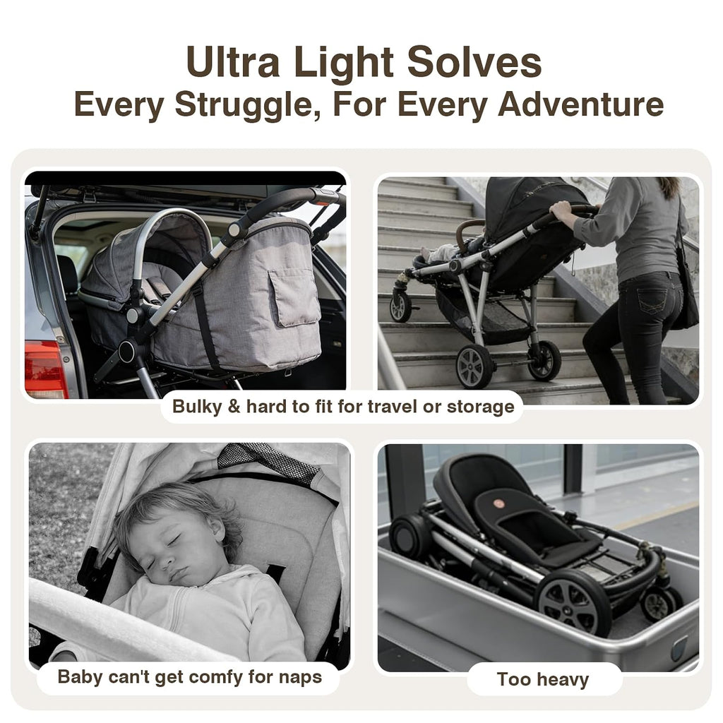 R2 Travel Stroller for Airplane Lightweight Baby Stroller