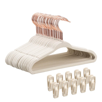 Baby Velvet Hangers 30 Pack - 11 Inch Premium Felt Non Slip Kids Hanger for Infant & Toddler Clothes - 0.2" Slim