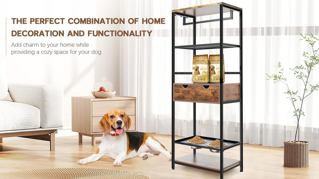 Dog Feeding Station Dog Feeder Station 3 Height Adjustable Raised Dog Bowls