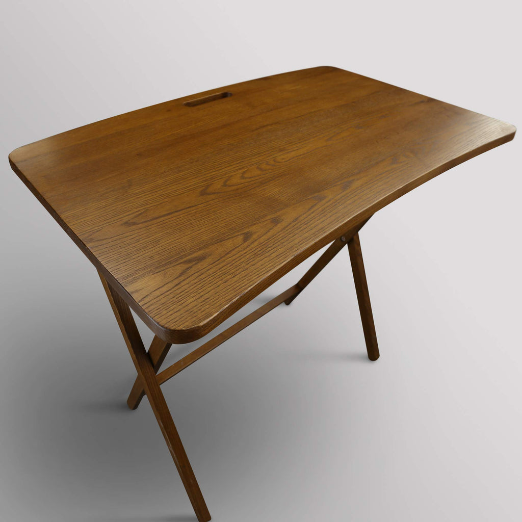 Presto Products Company Arizona Folding Table with Solid Red Oak, Warm Brown