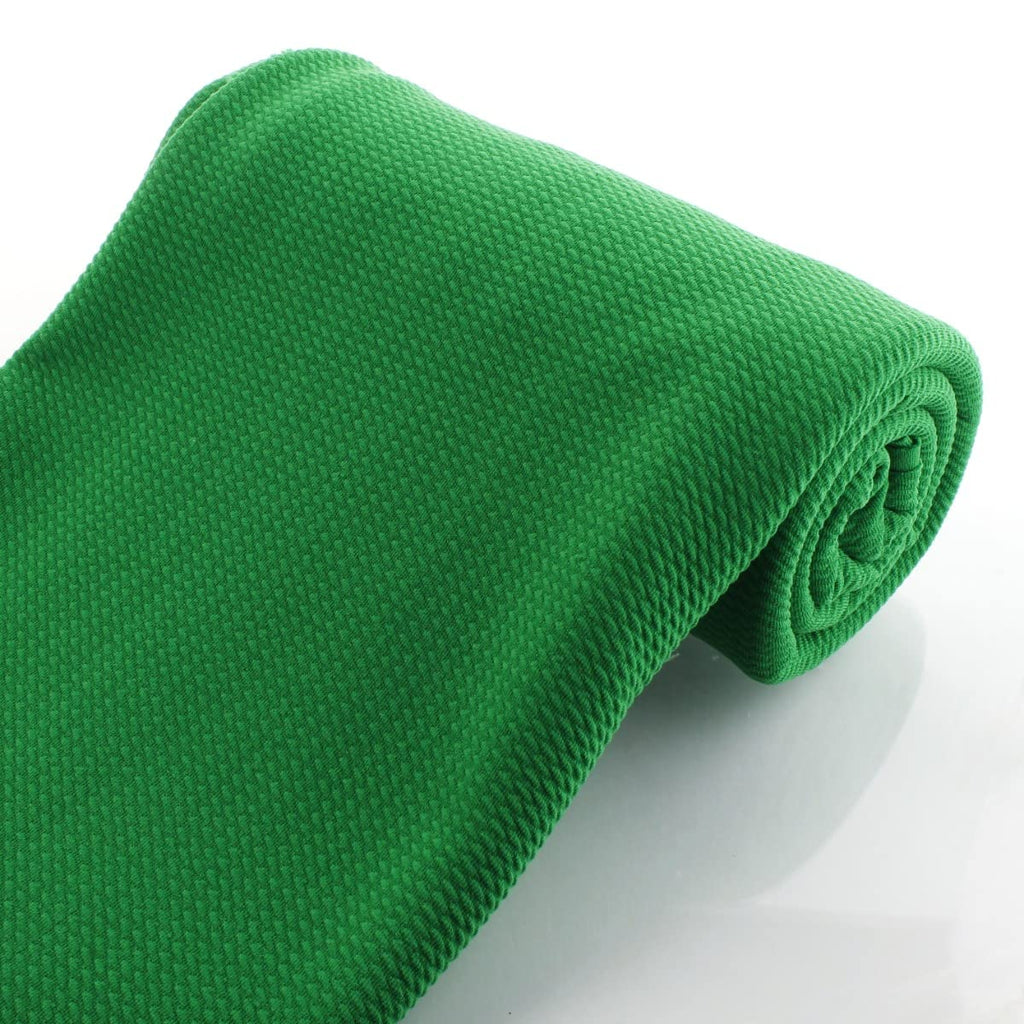 Liverpool Bullet Fabric Textured Knit Jersey 4 Way Stretch - Emerald Green 1 Yard