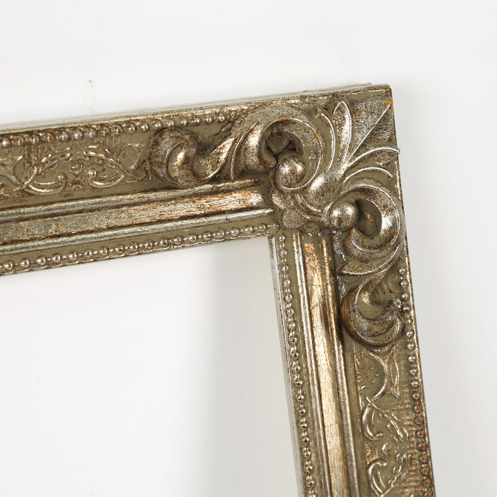 Antique Silver Ornate Canvas Frame for 12x16 Modern Coastal Painting