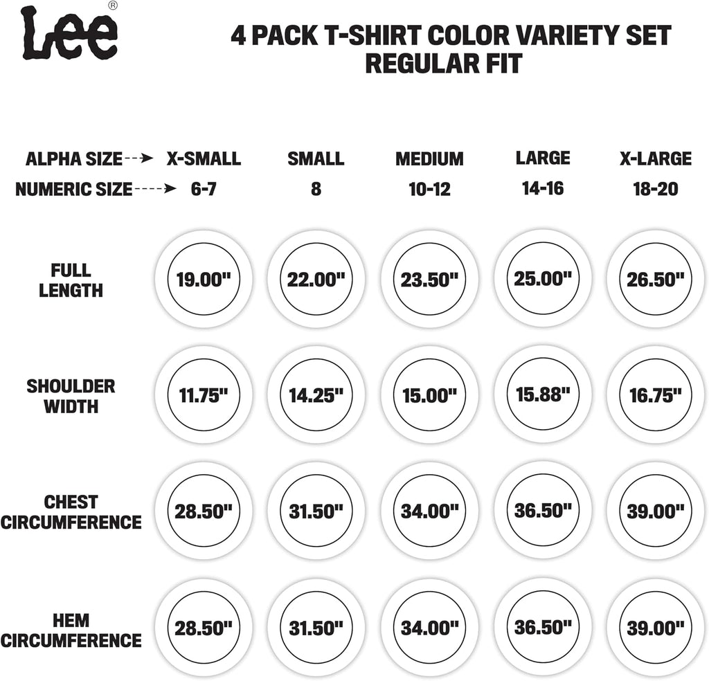 Boys' 4 Pack Variety Super Soft Stretchable Tee Short Sleeve T-Shirt