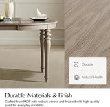 42"-60" Oval Round Extendable Dining Table, Vintage Oak Wood Expandable Dining Room Kitchen Table with Butterfly Leaf