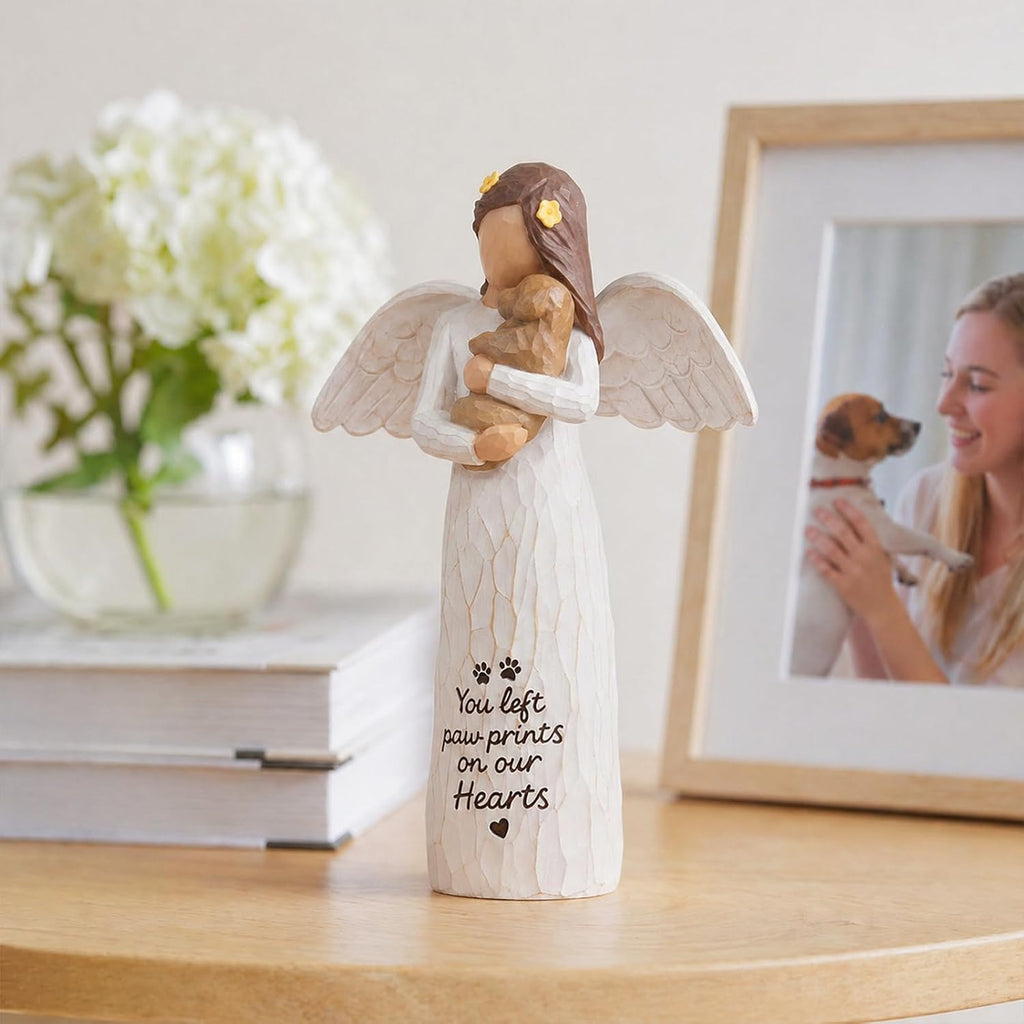 Dog Memorial Angel Figurine