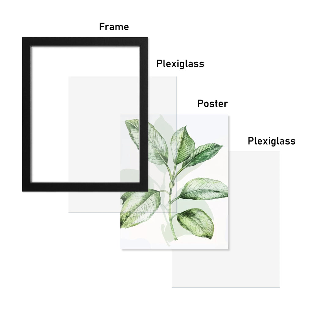 11x14 Floating Picture Frame, Black
