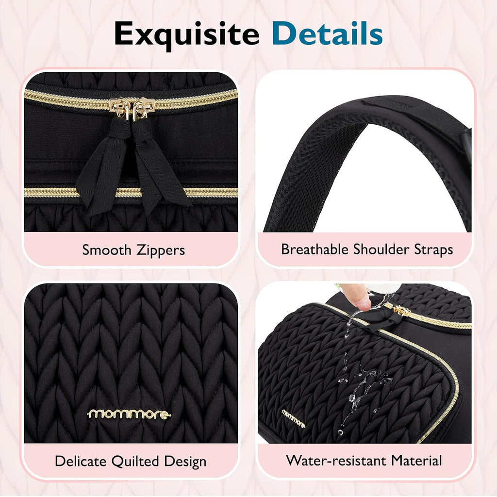 Diaper Bag Backpack, Stylish Mini Baby Bag with Changing Pad