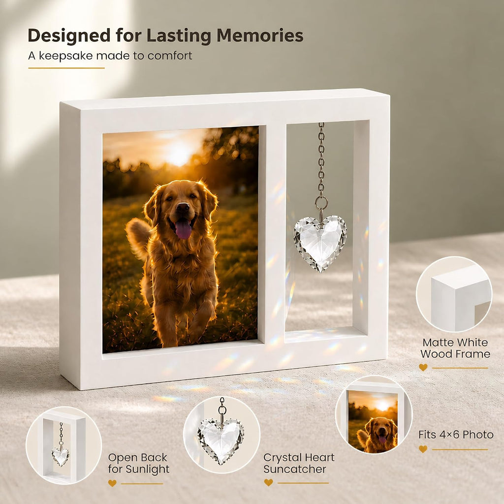Dog Memorial Gifts for Loss of Dog, 4x6 Pet Picture Frame Keepsake
