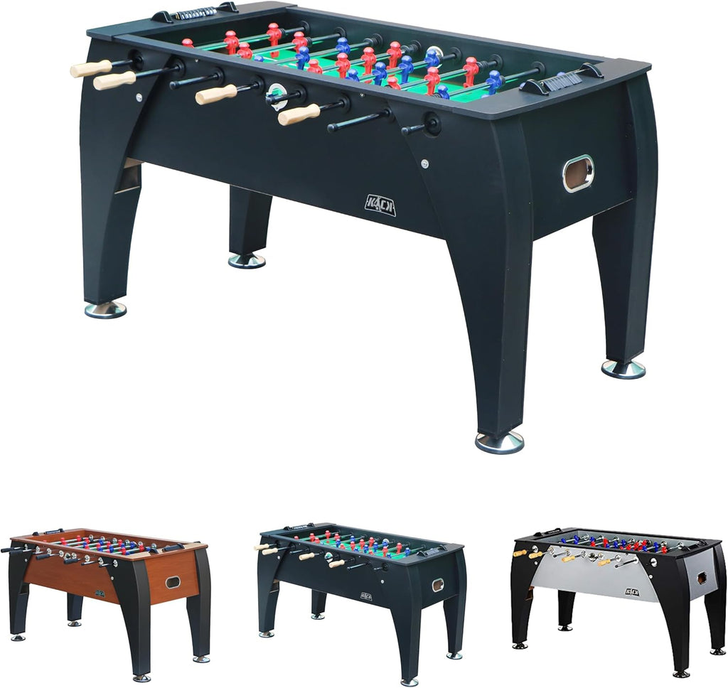 Legend 55" Foosball Table - Professional Full-Size Indoor Game for Adults & Families with Counterbalanced & Uniformed