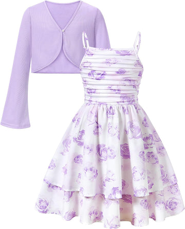 Layered Ruched Dress for Adjustable Strap Outfit with Cardigan