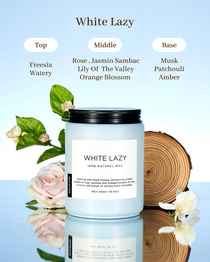 Clean Cotton Scented Candles - 19.4oz Natural Soy Wax