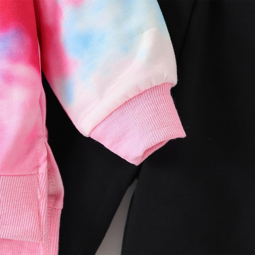 Kids Toddler Girl Long Sleeve Bow Sweatshirt & Denim Straight Leg Jeans Pants Fall Winter Outfits Set