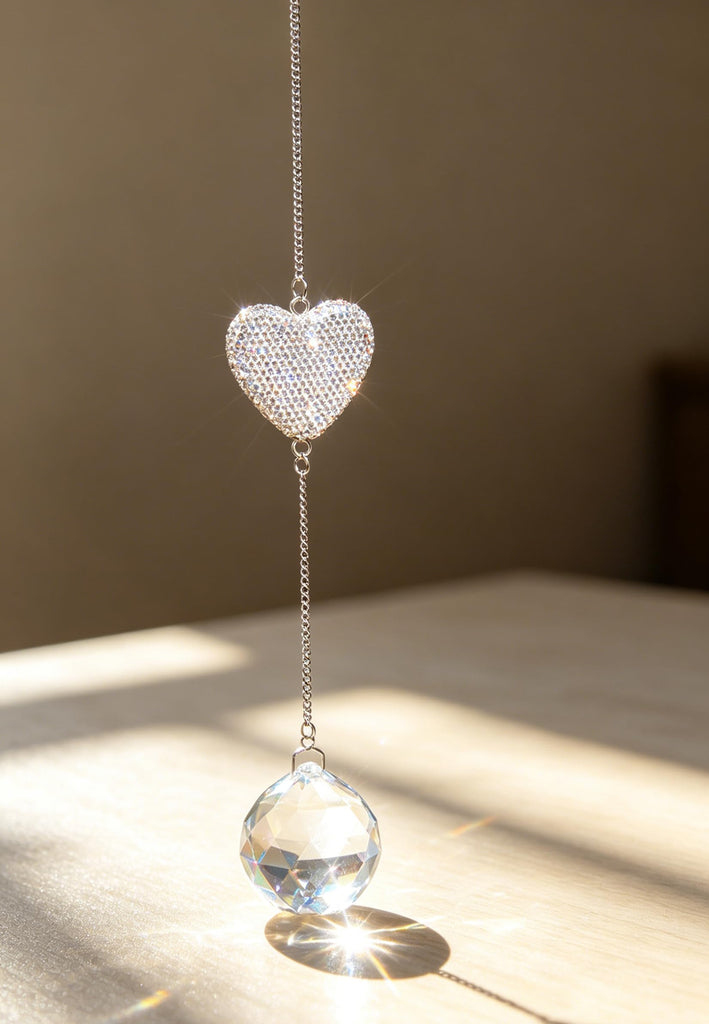 Sympathy Gifts for Loss of Loved One Crystal Ball Suncatcher, Bereavement Memorial Gifts for Loss of Father Mom Dad