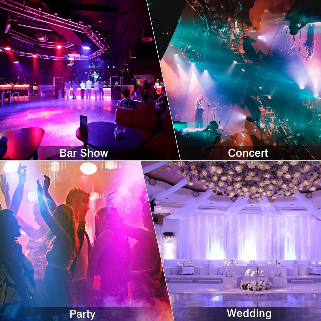 90W 60LED Dimmable Stage Par Light by Remote & DMX Control - 5Pack