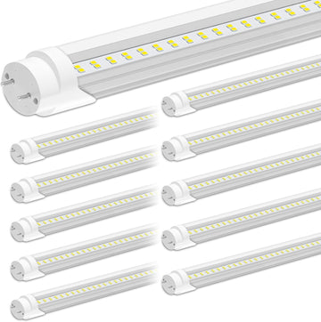 T8 Led Bulbs 4 Foot 28W 4200LM 5000KDaylight,Ballast Bypass,10 Pack