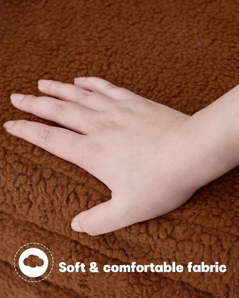 In-1 Foldable Toddler Couch, Comfy Kids Sofa Chair, Bear
