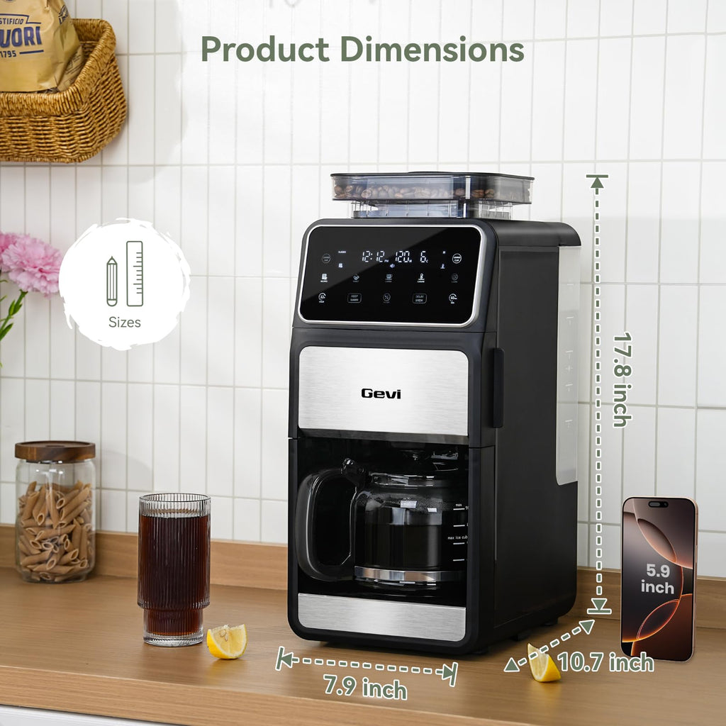 10-Cup Grind & Brew Drip Coffee Maker with Built-In Burr Grinder