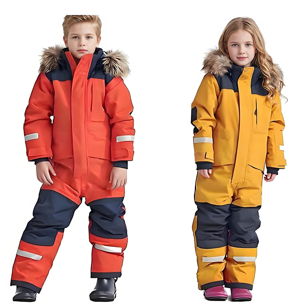 Snow Suit for Kids Winter Outdoor One Piece Ski Suit Waterproof Warm Snowsuit Toddler Baby Boys Girls Clothing