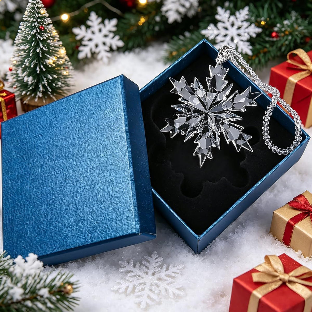 Crystal Christmas Ornaments 2026, Glass Snowflake Christmas Tree Ornaments