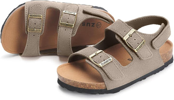 Kids Toddler Sandals Boys Girls Cork Footbed Sandal